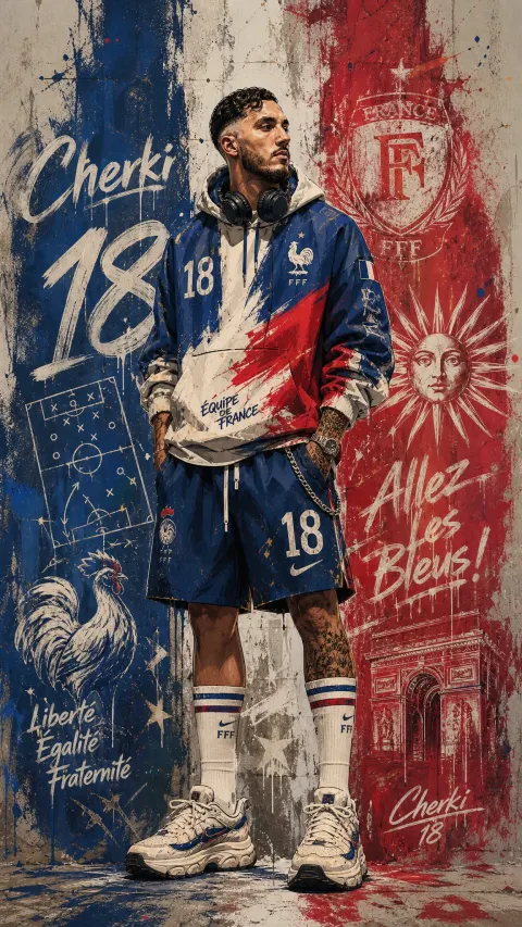 Cherki Street Football Poster Art