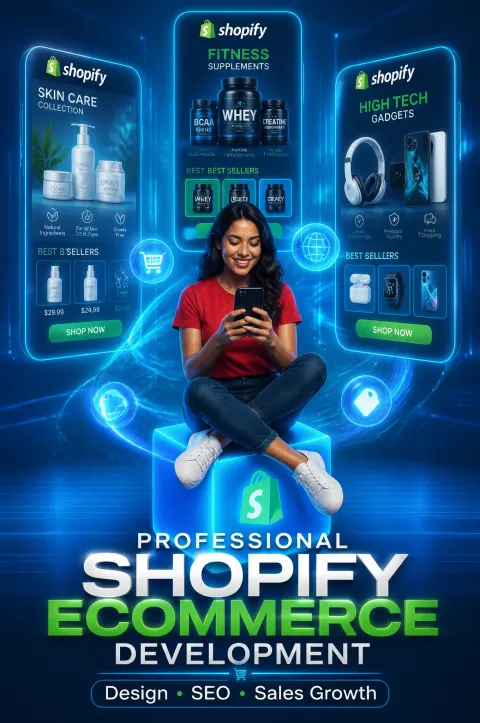 Futuristic Shopify Ecommerce Studio