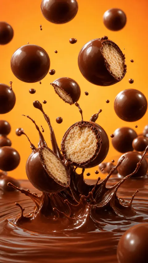 Chocolate Biscuit Commercial Shot