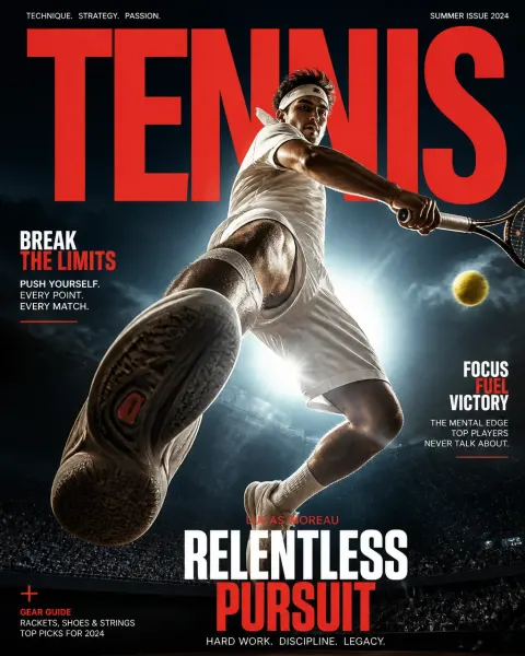 Cinematic Low Angle Tennis Photography