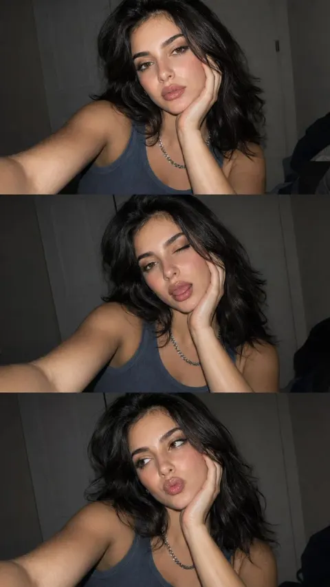 Late Night Flash Selfie Collage
