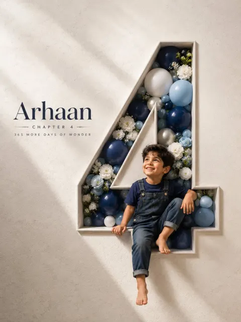Luxury 3D Birthday Poster Design