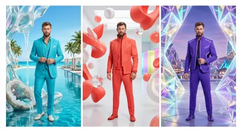 Luxury Fashion Editorial Triptych