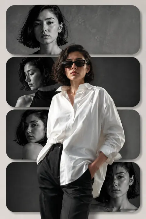 Modern Fashion Collage Poster