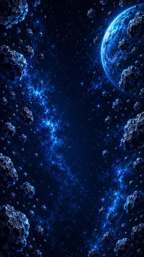Retro Pixel Space Shooter Background
