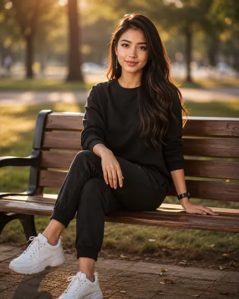Golden Hour Fashion Portrait