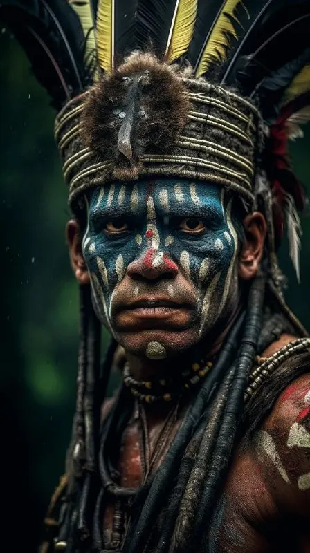 Ancient Incan Warrior Hyperreal Cinematic Portrait