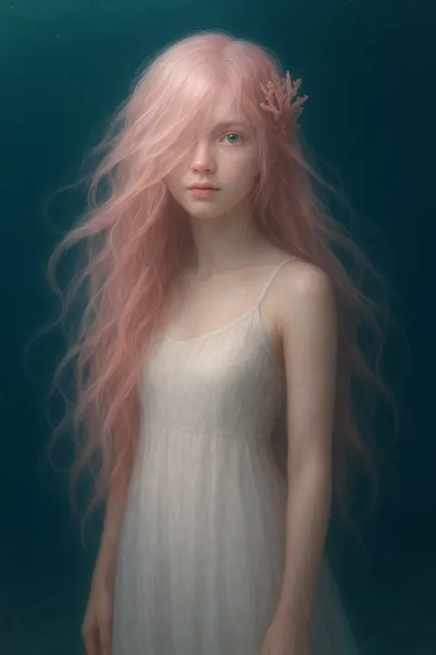Dreamy Underwater Fantasy Portrait