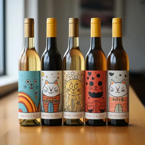 Playful Whimsical Wine Package Design Concept