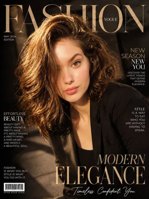 Cinematic Fashion Magazine Cover