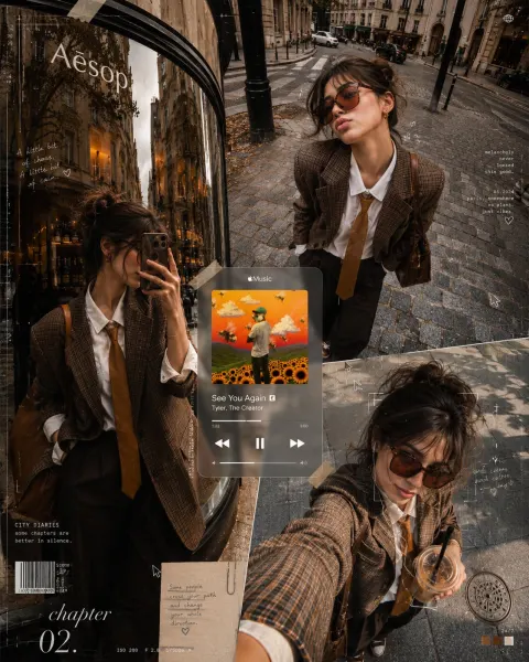 Fashion Editorial Collage Poster