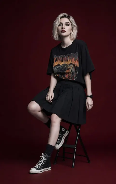 Dark Editorial Fashion Portrait