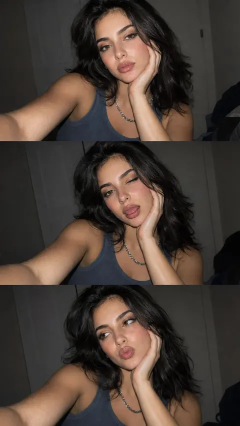 Late-Night Flash Selfie Collage