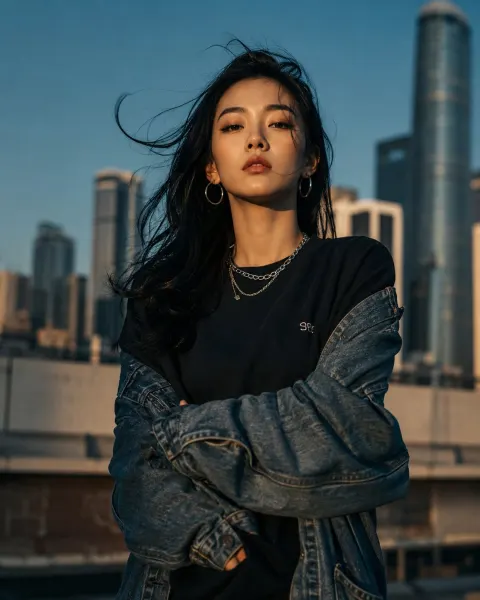 Urban Cinematic Fashion Portrait