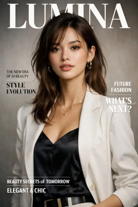 AI Fashion Magazine Cover