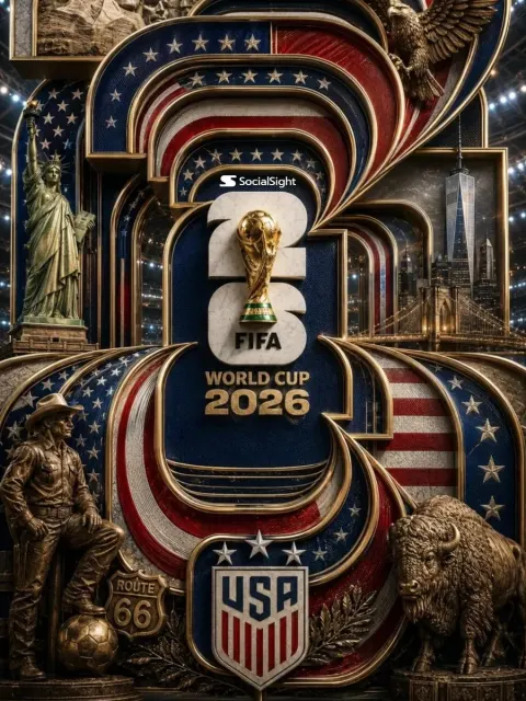 Luxury FIFA World Cup 2026 Poster