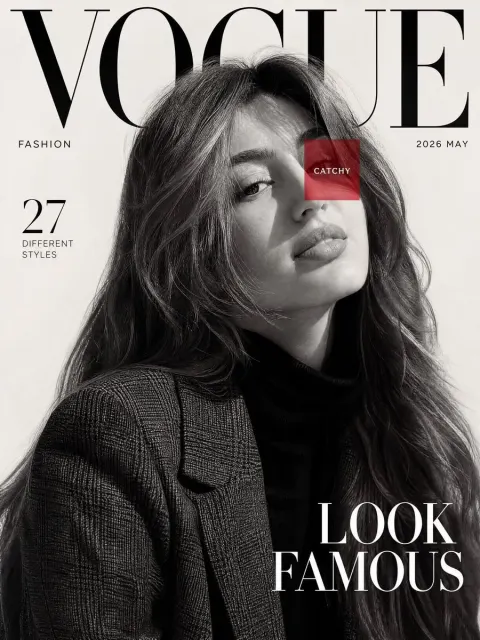 Luxury Fashion Magazine Cover