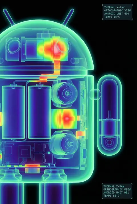 Android Robot Thermal X-Ray