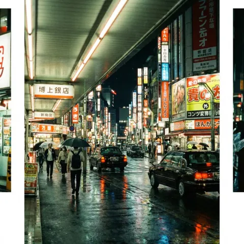 Neon Tokyo Night Streets