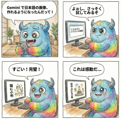 Gemini Japanese Text Image Generation