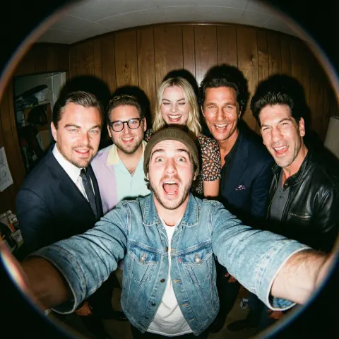 Fisheye Film Flash Selfie