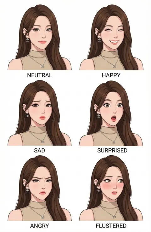 Character Design Expression Style Guide