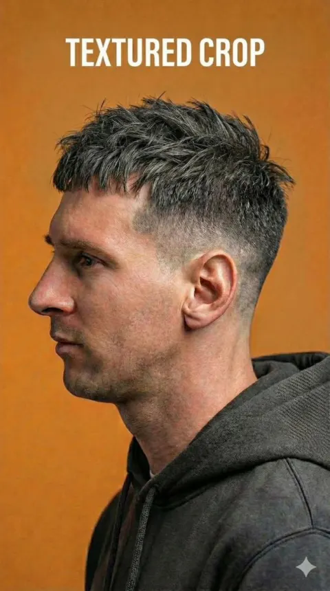 Modern Men's Haircut Studio Portrait