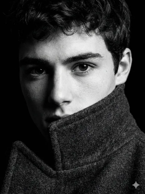 Mystery Man in Dark Coat
