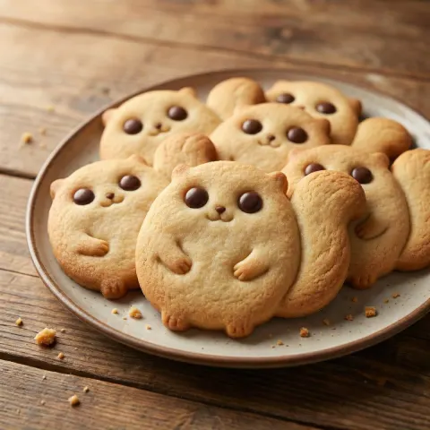 Homemade Cookies On A Plate