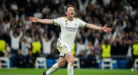 Pro Footballer Goal Celebration