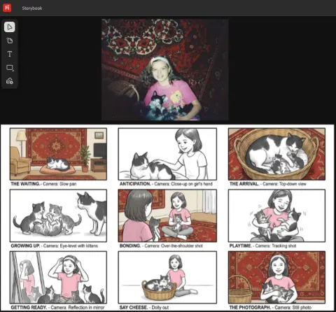 Cinematic Event Storyboard Timeline