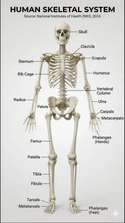 Realistic Skeletal System Infographic Creation
