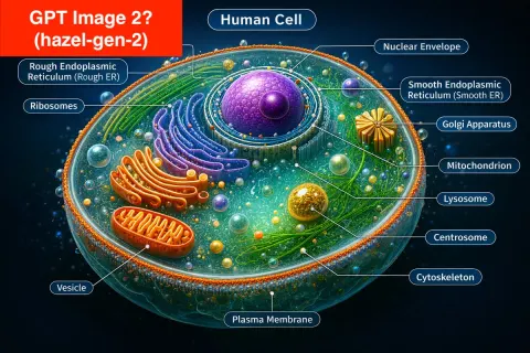 Human Cell Anatomy Diagram