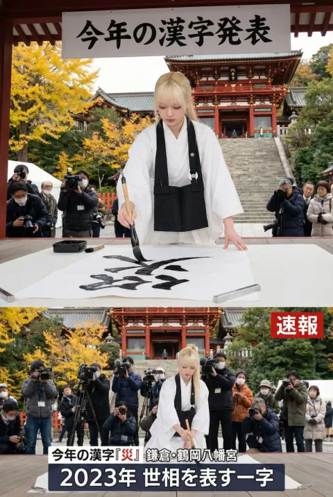 Kanji of the Year at Kiyomizu