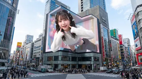 Glasses-Free 3D LED Screen in Shinjuku
