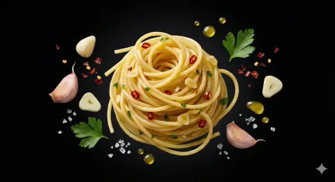 Floating Ingredients Modern Food Ad
