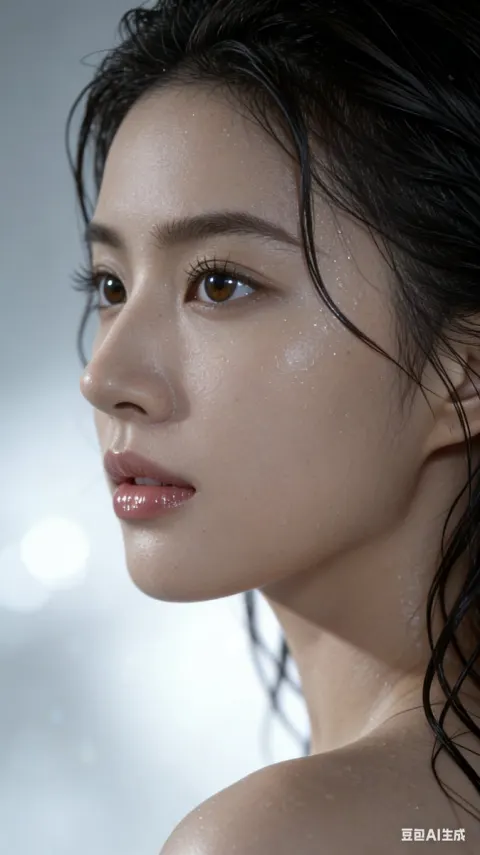 Extreme Wet Portrait Close-Up