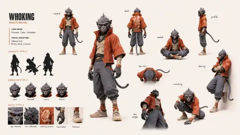 Kung Fu Masters Storyboard Design