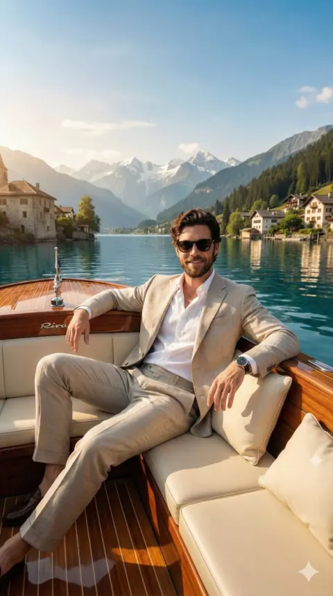Luxury Boat Editorial Portrait