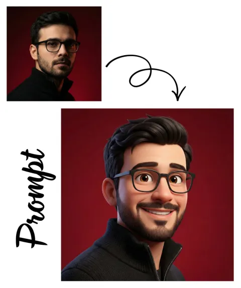 High-Quality Pixar Style 3D Avatar