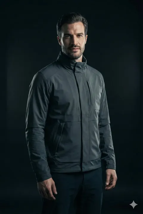 Futuristic Cinematic Male Portrait Studio