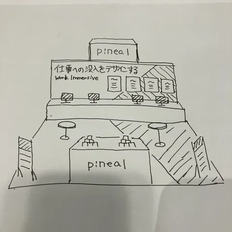 Booth Sketch To Perspective Render