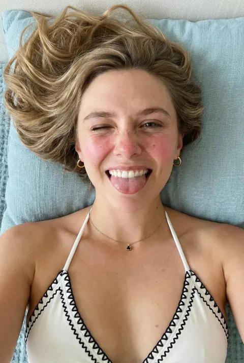 Playful Bikini Girl Winking
