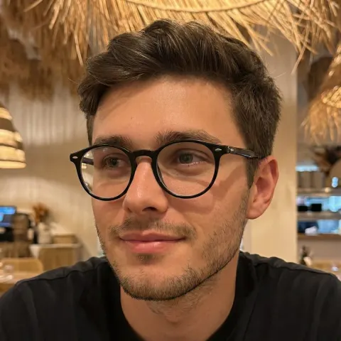 Warm Restaurant Close Up Portrait