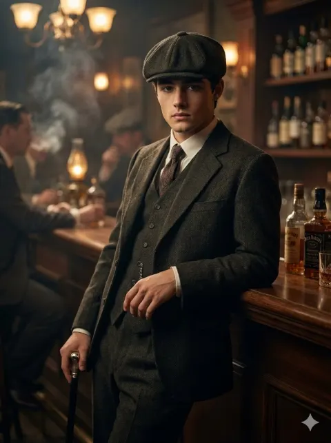 Peaky Blinders Vintage Gentleman Portrait