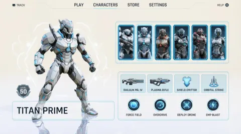 AI Character Selection Screen Creation