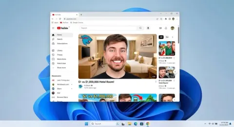 Windows 11 Chrome YouTube Screenshot