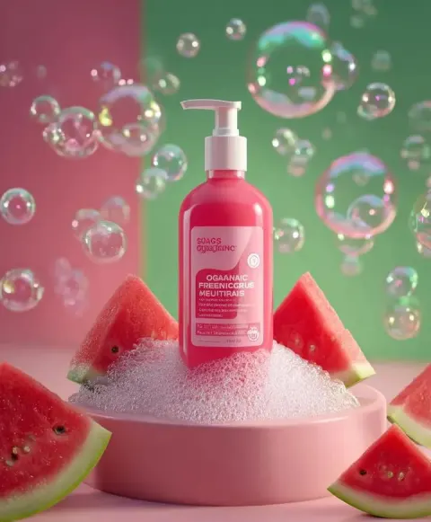 Vibrant Summer Skincare Watermelon Ad
