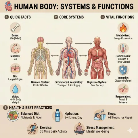 Ultra-Clean Anatomy Infographic