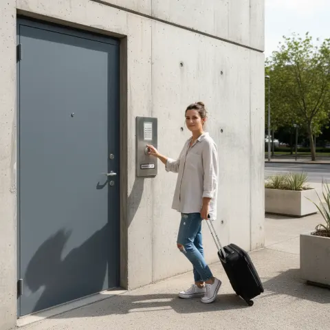 Concrete Building - Intercom